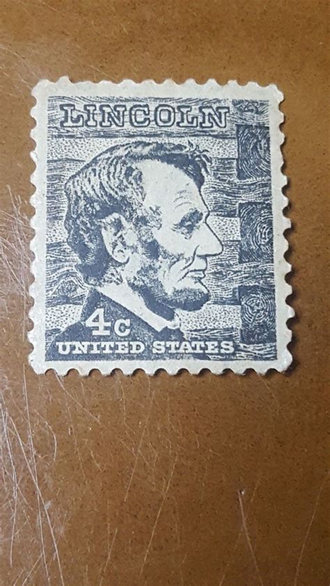 abraham lincoln stamp worth|4 cent postage stamp value.